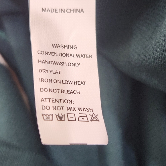 PREMIUM SHORT SLEEVE SLIM FIT KNIT POLO - GREEN/CREAM/WHITE, Mens Large - Picture 5 of 6